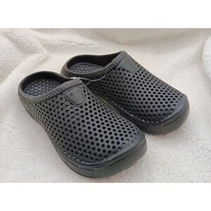 Men's Women's Casual Clogs | Slip‎ On Shoes | Waterproof Black Sandals Slippers